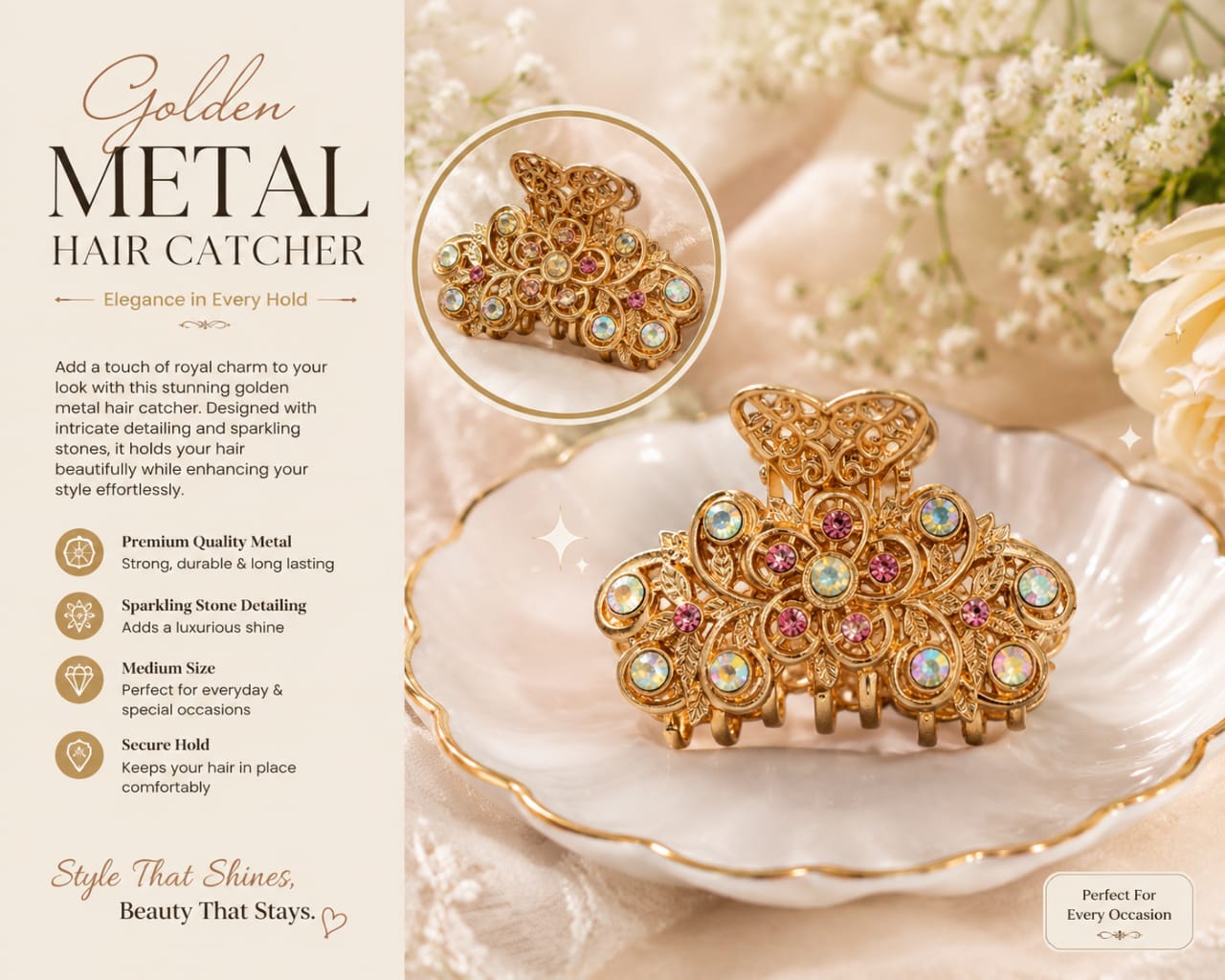 Golden metal catcher